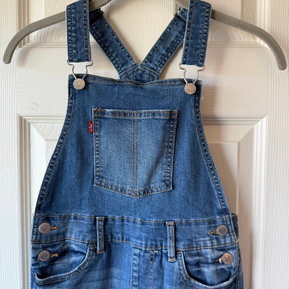 Levi's Denim Girlfriend Overalls Girls 8 - Picture 5 of 9